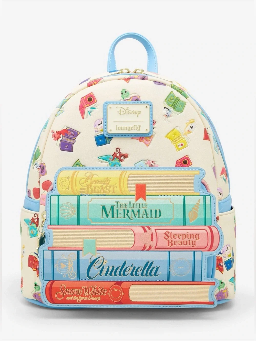 Loungefly Disney Princess Books Mini Backpack girly colorful characters vibrant